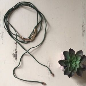 Suede Wrap Necklace